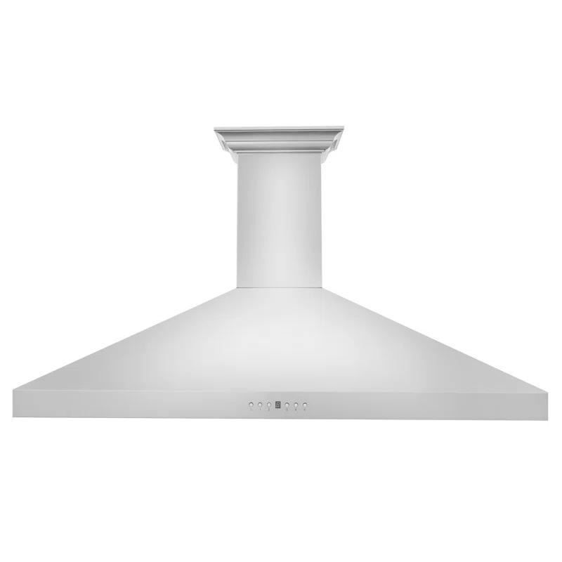ZLINE 42 in. ZLINE CrownSound™Ducted Vent Wall Mount Range Hood in Stainless Steel W/ Bluetooth Speakers (KL3CRN-BT-42) KL3CRN-BT-42