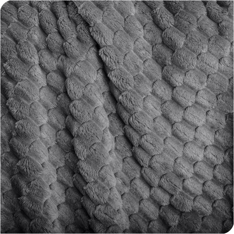 Bare Home Plush Textured Microplush Fleece Blanket | Wayfair