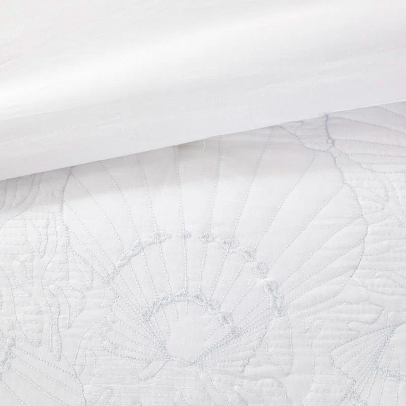Harbor House Crystal Beach White Cotton Coastal Comforter Set