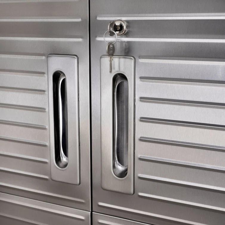 UltraHD® Seville Classics UltraHD 2-Piece Storage Cabinet Set, 30" W x 18" D x 90.5" H