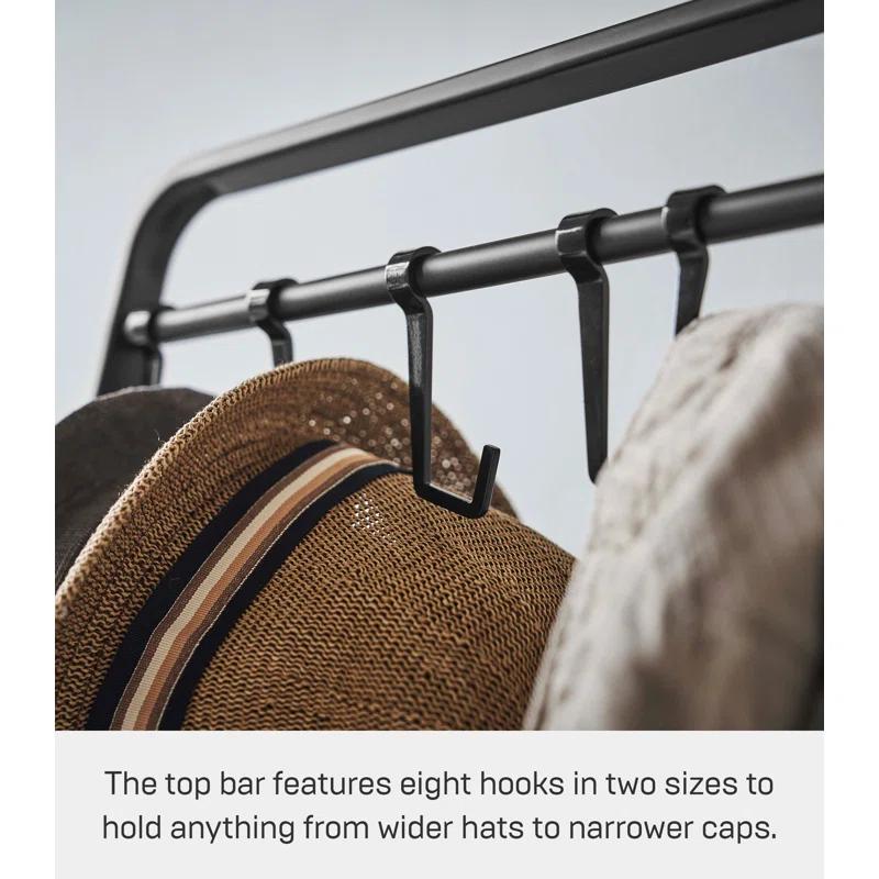 Yamazaki Home Steel 8 - Hook Freestanding Coat Rack