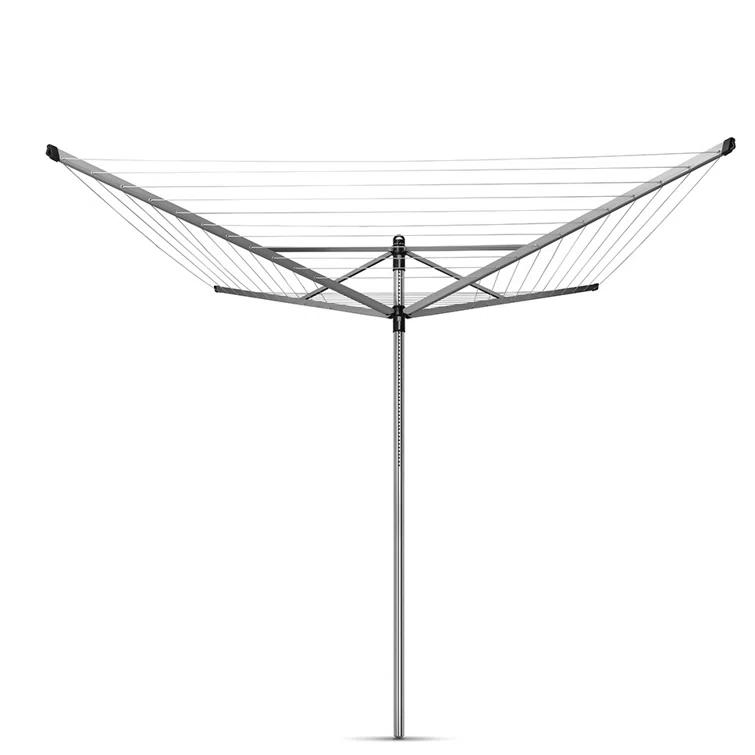 Brabantia Brabantia Lift-O-Matic Outdoor Clothesline 197 Feet (60m) of Drying Space, with Metal Ground Spike and Protective Cover