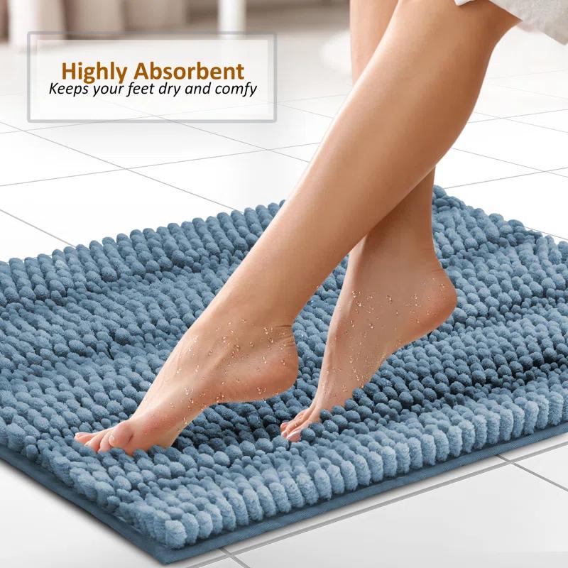 Clara Clark Clara Clark Chenille Extra Soft And Absorbent Bath Mat.