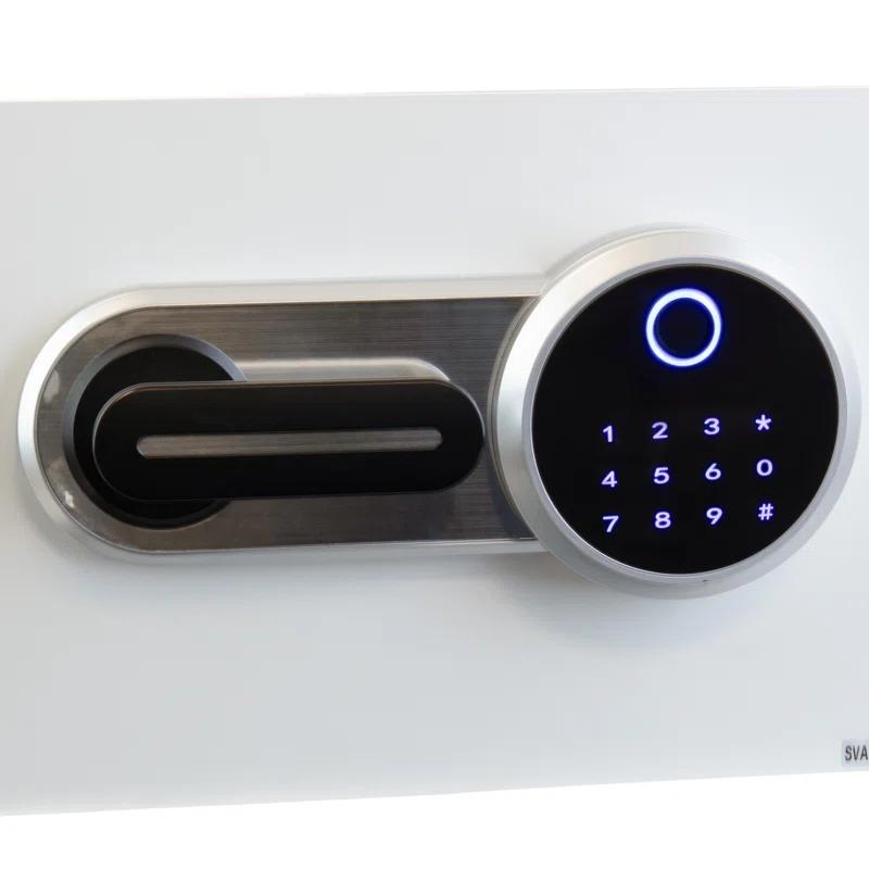 Stalwart Stalwart Biometric Safe - Lock Box with Fingerprint Scanner and Digital Key for Quick Access - Money Safe for Cash and Jewelry - Home Safes