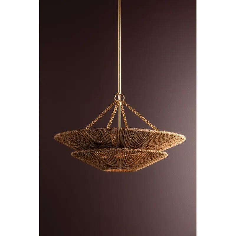 Anaya Chandelier - Natural / 30" Dia