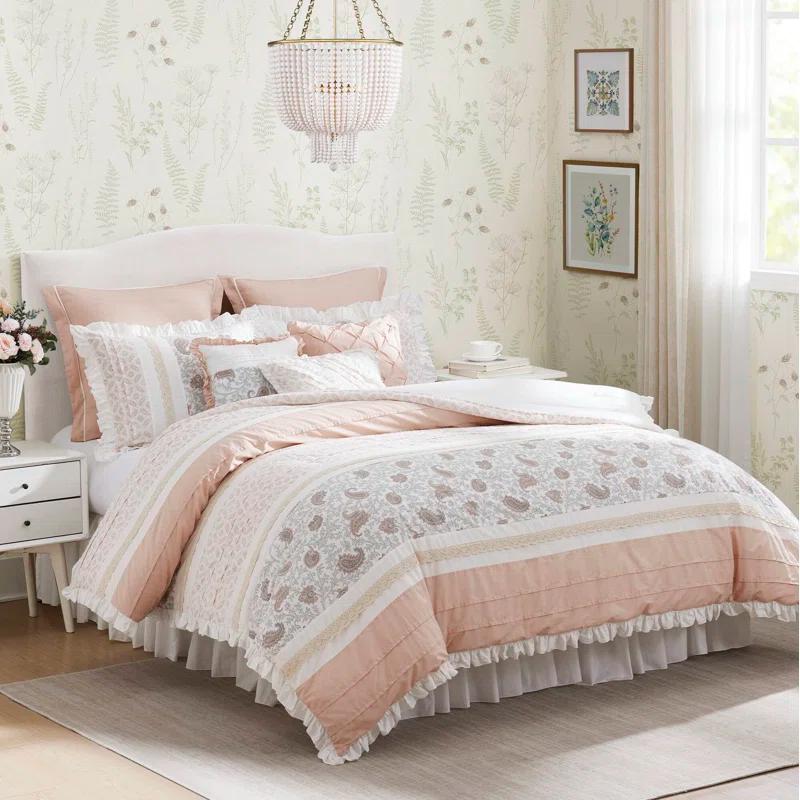 Dawn 9 Piece Cotton Percale Comforter Set