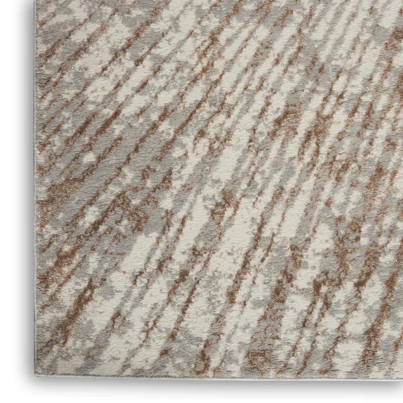 Wrought Studio™ Karlie Abstract Gray Area Rug