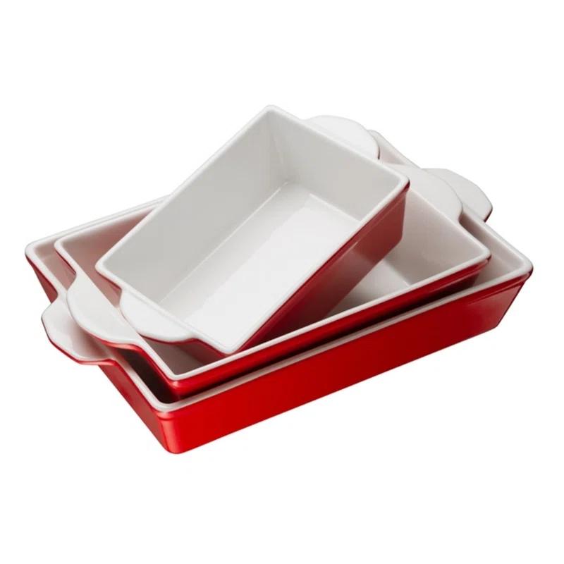 kook Kook 3-Piece Ceramic Bakeware Set