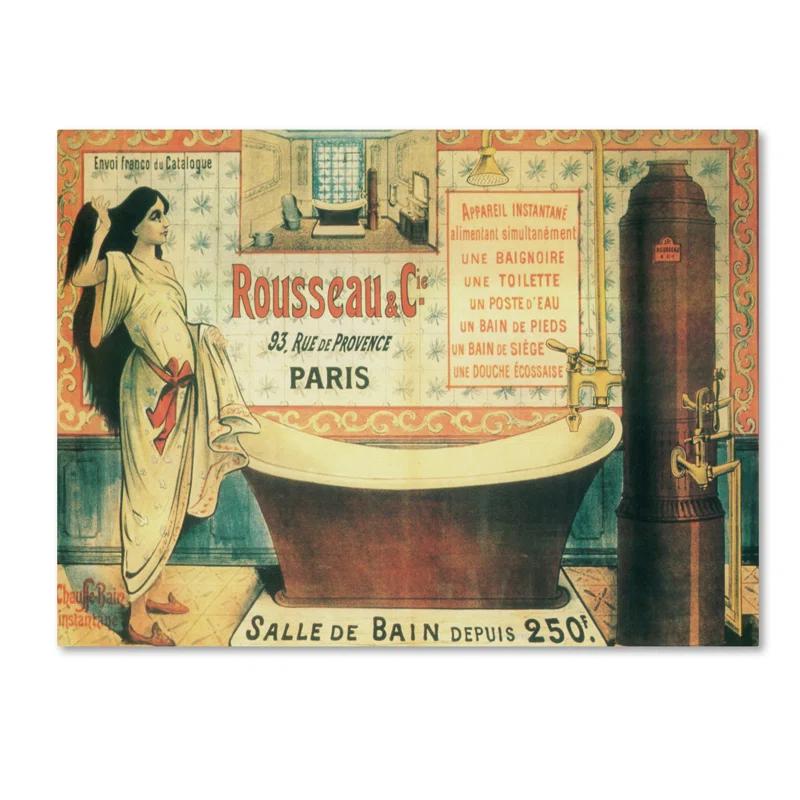 Trademark Fine Art " Salle De Bain (2) " by Vintage Apple