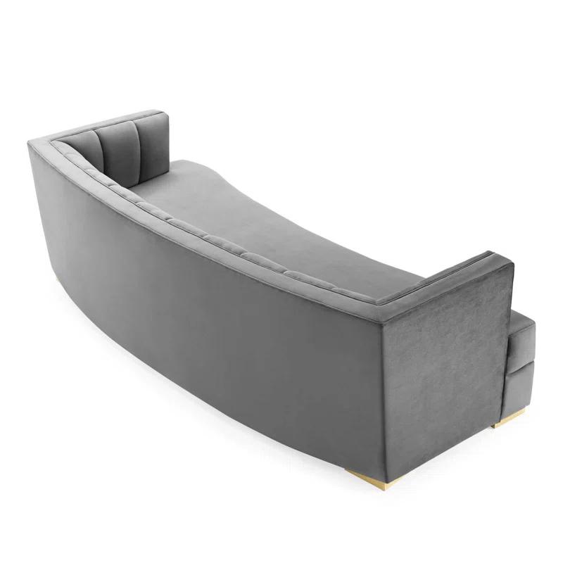 Modway Modway Encompass Channel Tufted Performance Velvet Curved Sofa