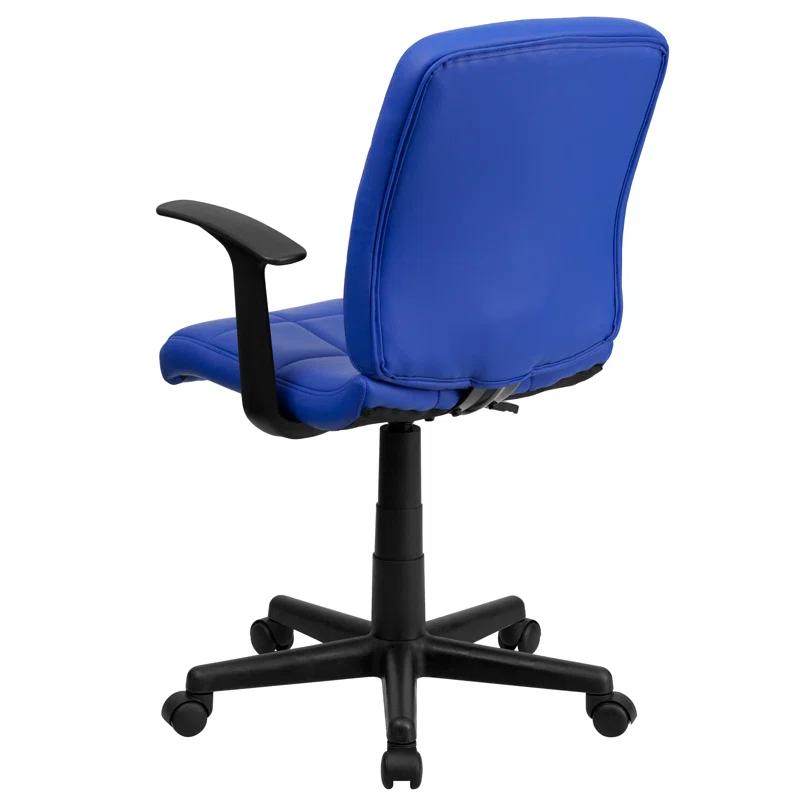 ColorLife Bonavant Mid-Back Quilted Vinyl Swivel Task Office Chair