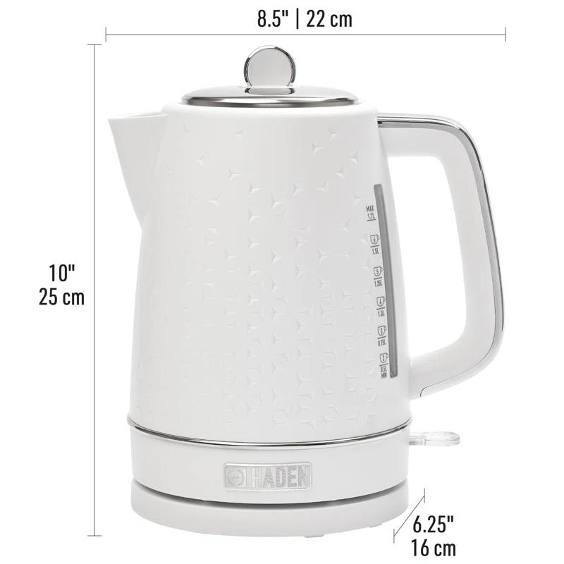 HADEN Starbeck White Electric Tea Kettle