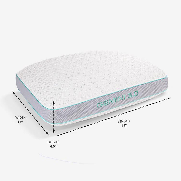 Bedgear Bedgear Gemini Performance Pillow - Firm Support Pillow For Neutral/Warm Sleepers