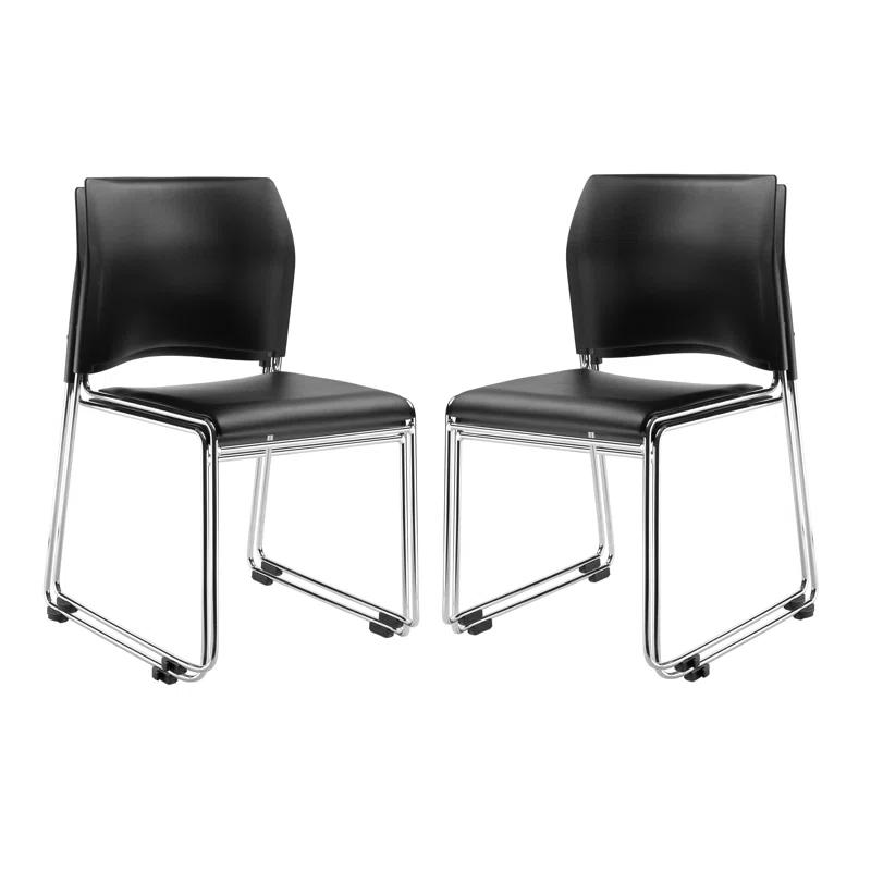National Public Seating Steel Stackable Multipurpose Chair ( Set of 4 )