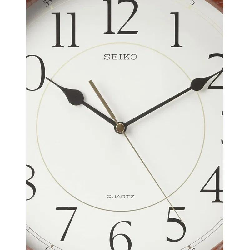 Seiko Solid Wood Wall Clock