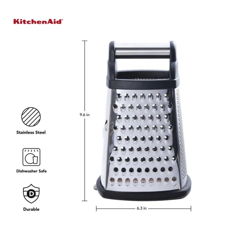 KitchenAid® KitchenAid® Gourmet 4-Sided Stainless Steel Box Grater with Detachable Storage Container