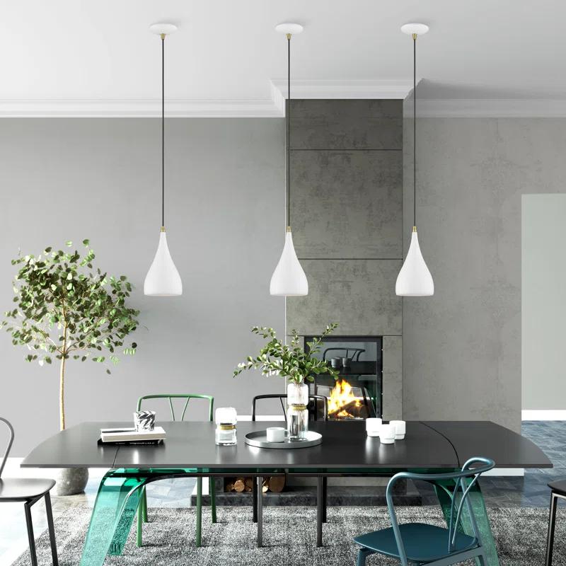 Schultz Single Light Metal Dimmable Pendant