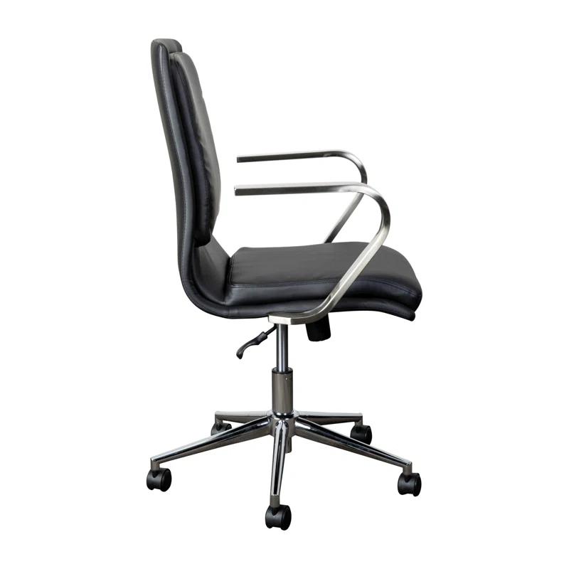Flash Furniture Mid-Back Designer Upholstered Swivel Executive Office Chair with Armrests