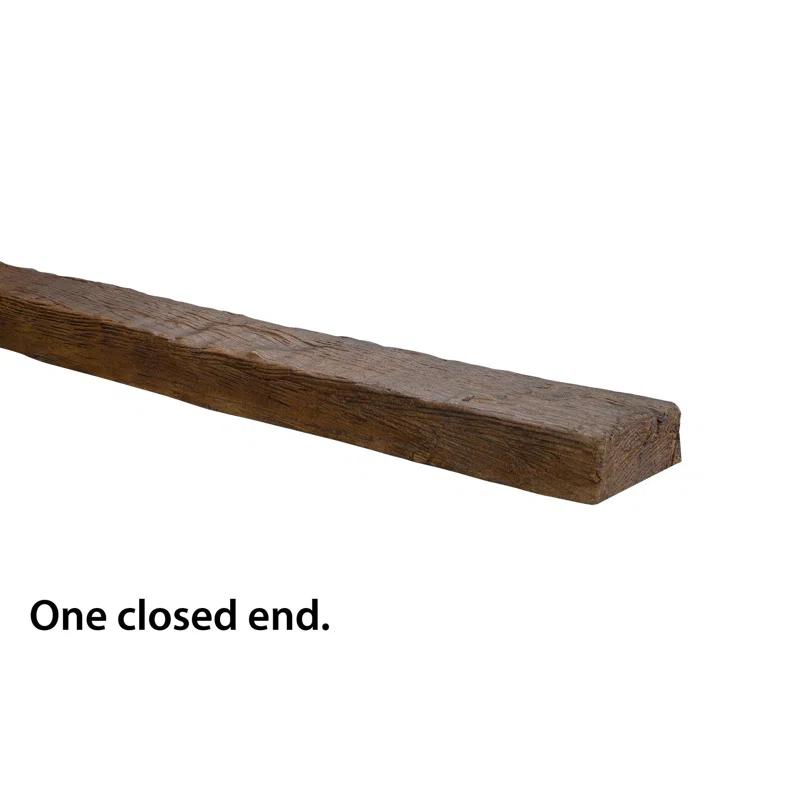 Faux Wood Beam 4 3/8"H x 153"W x 2 1/4" D U Shaped Ceiling Beam (Set of 2)