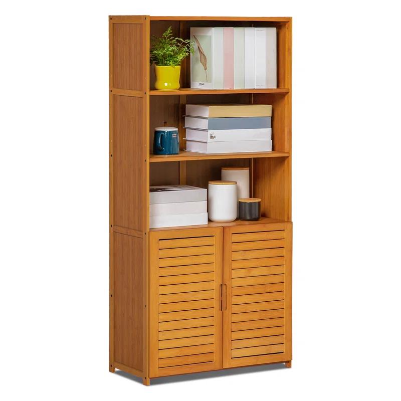 MoNiBloom 5 Tiers Modern Standard Bookcase, Free Standing Display Bookshelf for Home