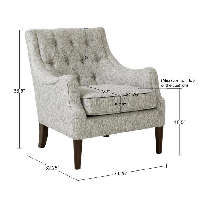 Anatonia 29.25" Wide Tufted Wingback Chair