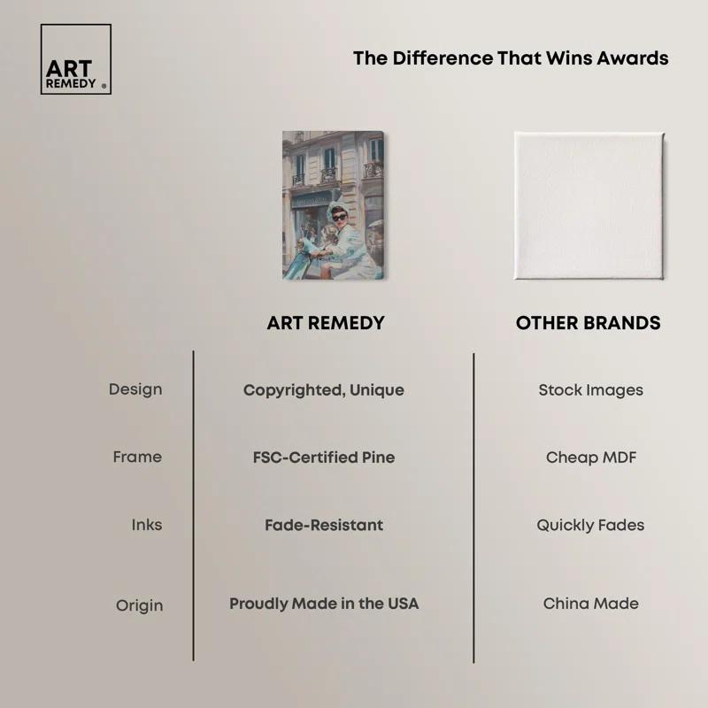 Art Remedy Holiday by the Store Canvas Coquette Trendy Art by Art Remedy