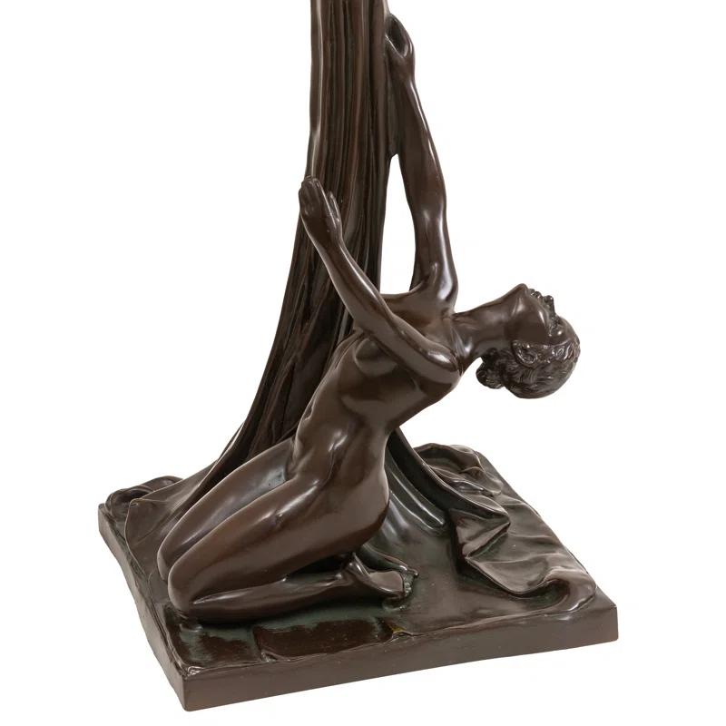 Meyda Lighting Meyda Tiffany & Stained Glass Metal Torchiere Lamp