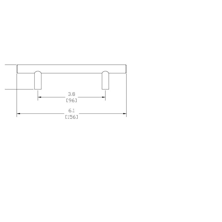 Builder's Program Series 3 Decorative Cabinet 3" Center to Center Bar Pull