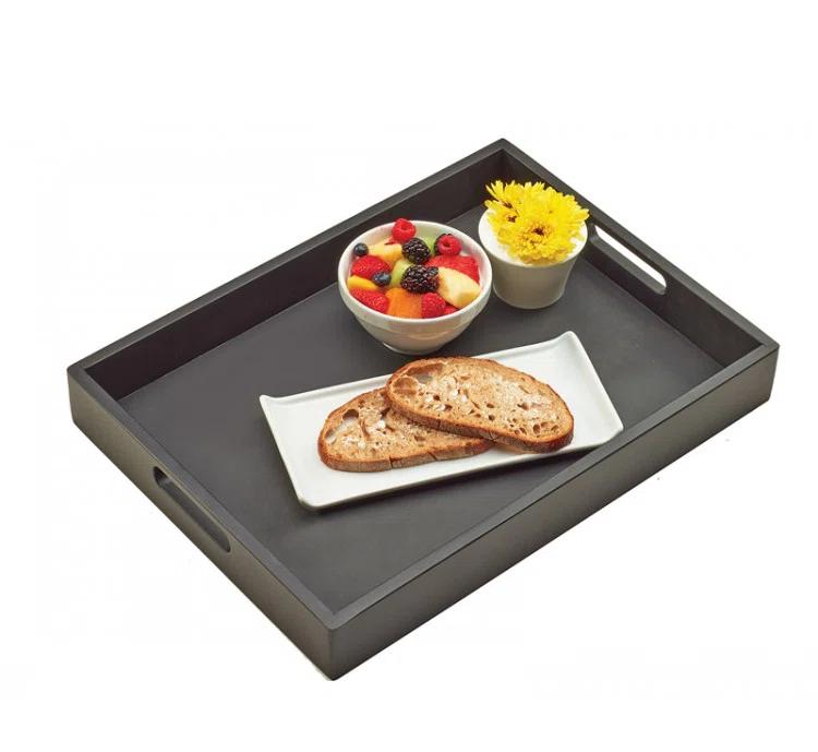 Cal-Mil Midnight Bamboo Room Service Tray - 19" x 14" x 2 1/2"