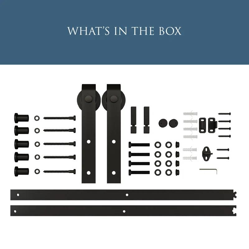 National Hardware Standard Single Barn Door Hardware Kit
