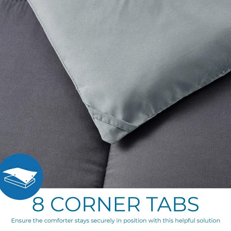 Nestl Nestl All Season Solid Lightweight Down Alternative Reversible Comforter