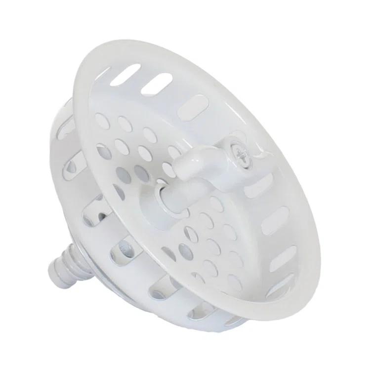 Mr. Scrappy Kitchen Sink Drain Assembly with Twist Lock Basket Strainer 21-DSB-WH