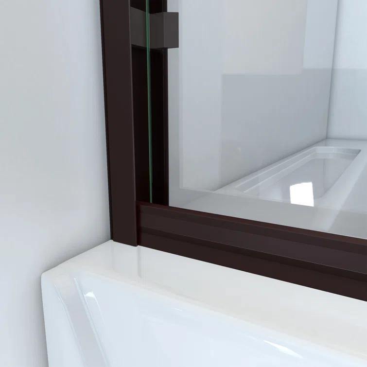 Arizona Shower Door 52" W x 56" H Bypass Semi-Frameless Tub Door TE56X57ORCL