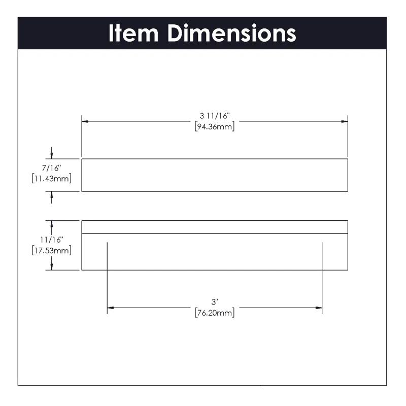 Hickory Hardware Streamline Kitchen Cabinet Handles, Solid Core Drawer Pulls for Cabinet Doors