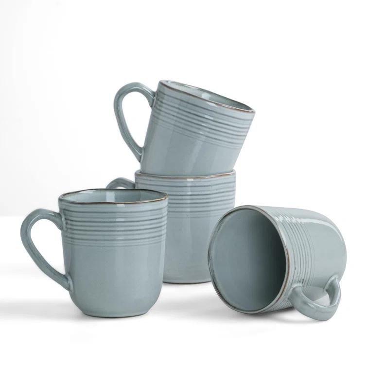Evansburg 14oz Stoneware Coffee Mug- Service for 4 (Set of 4)