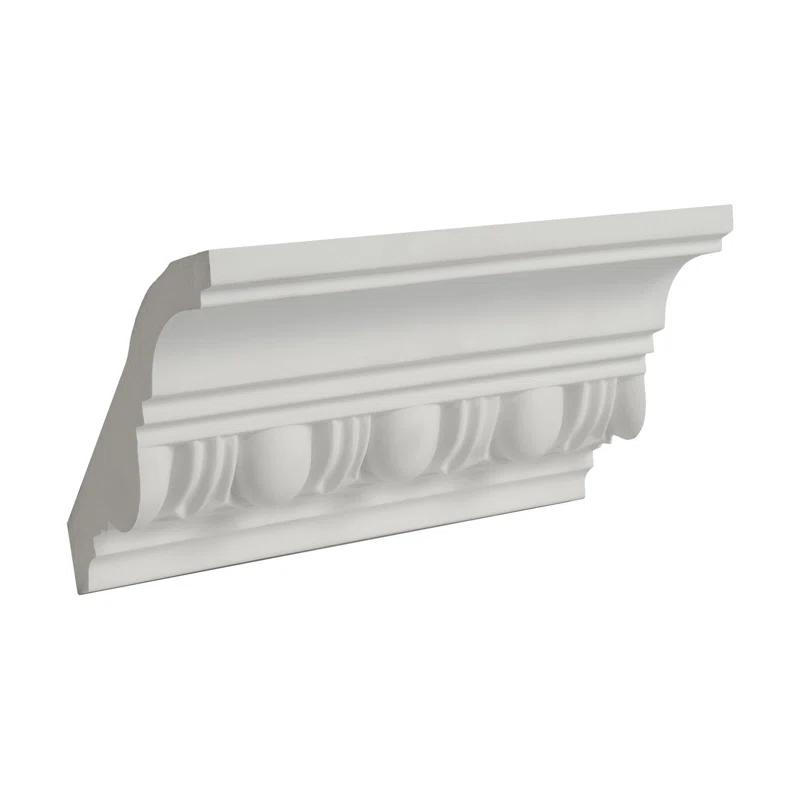 2-3/4 in x 3-1/8 in x 6 in Long Egg and Dart Polyurethane Crown Moulding Sample