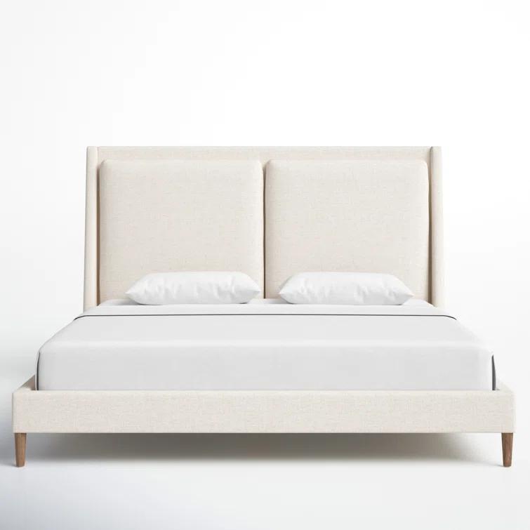 Rexford Platform Bed - Cream / King