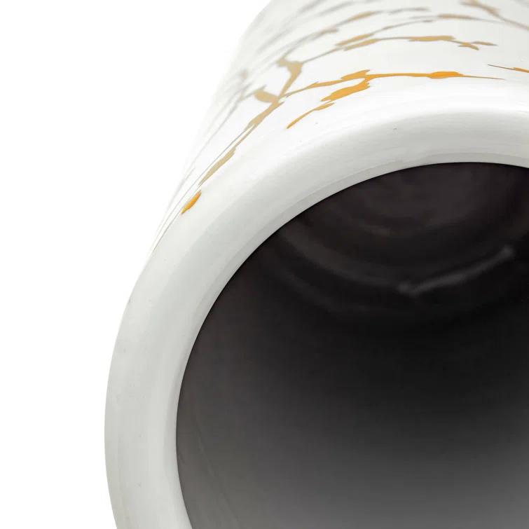 Everly Quinn Handmade Ceramic / Porcelain Floor Vase