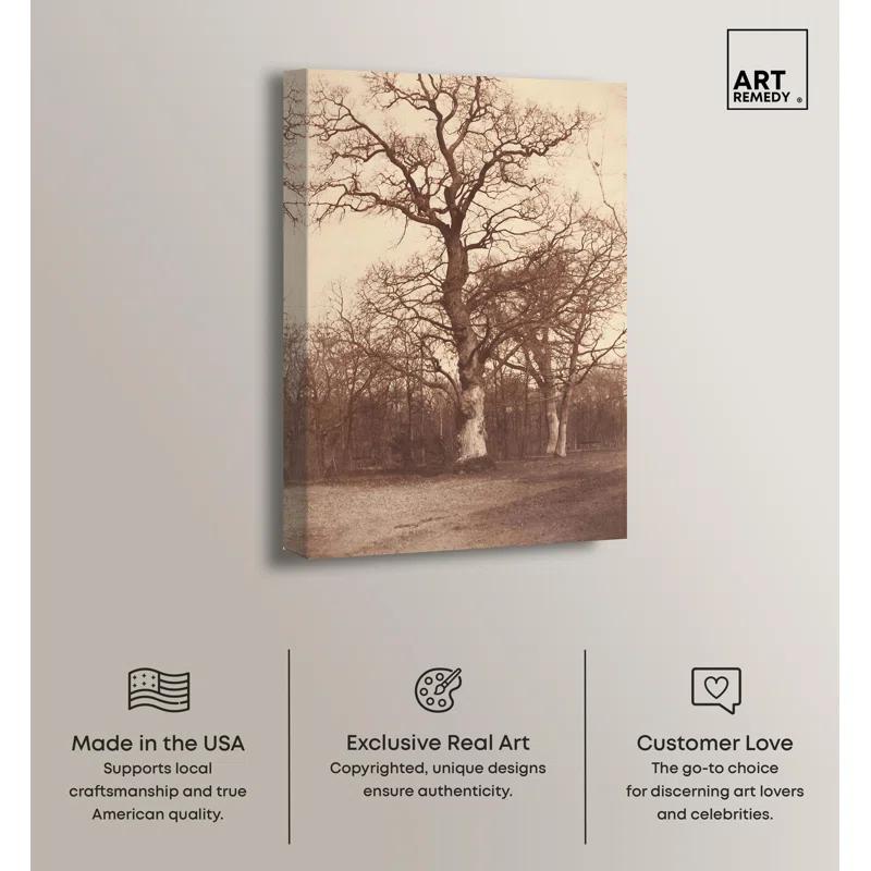 Art Remedy Trees In late 19s Canvas Vintage Landscape Art by Art Remedy
