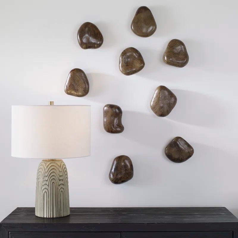 Uttermost Boho Abstract Wall Decor on Solid Wood