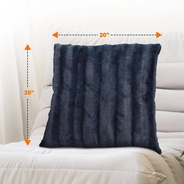 Cheer Collection FRBIN Square Pillow Cover & Insert (Set of 2)