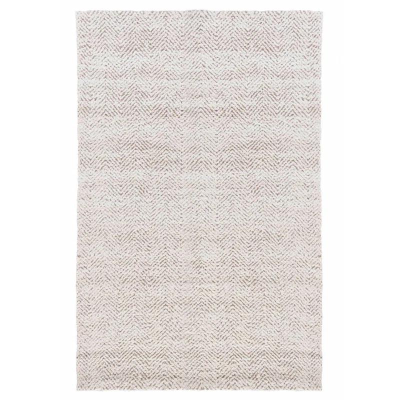 Villa by Classic Home Chevron Handwoven Jute Ivory Area Rug