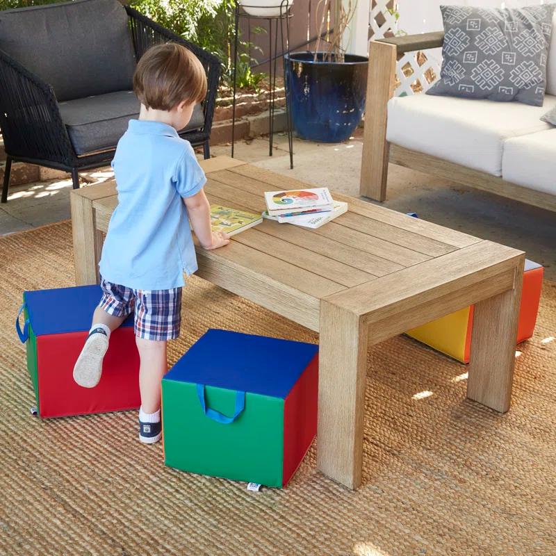 ECR4Kids ECR4Kids SoftZone Children's Cozy Cubes, Flexible Seating, 4-Pack