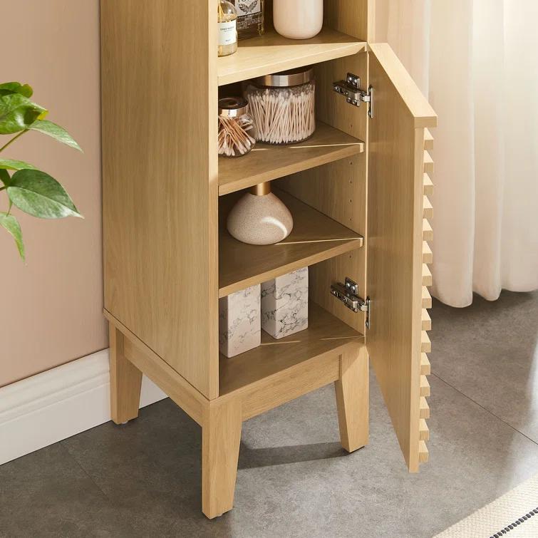 Modway Render Tall Narrow Bathroom Storage Cabinet