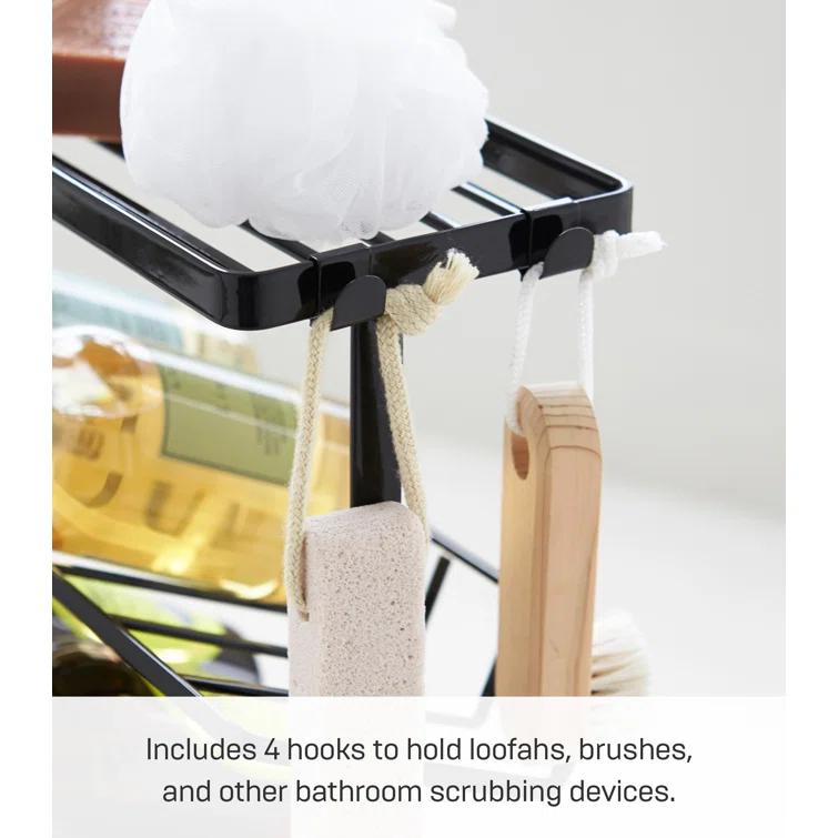 Yamazaki Home Tower Yamazaki Home Free Standing Shower Caddy - Bathroom Organizer Storage Holder, Steel