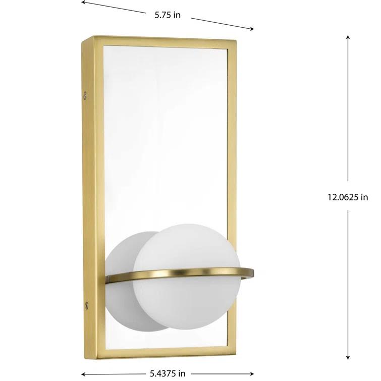 Everly Quinn Steel LED Flush Mounted Sconce