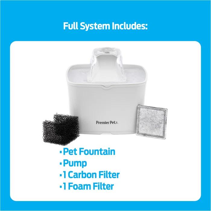 Premier Pet Premier Pet 60 Oz Pet Fountain