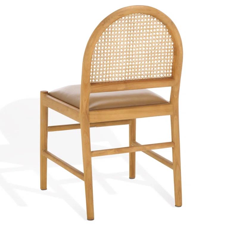 Safavieh Couture Laylie Leather Upholstered Dining Chair | Perigold