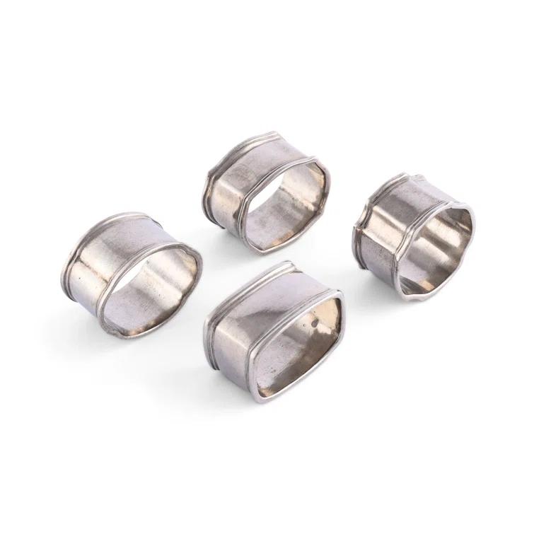 Vagabond House Medici Living Metal Napkin Ring (Set of 4)