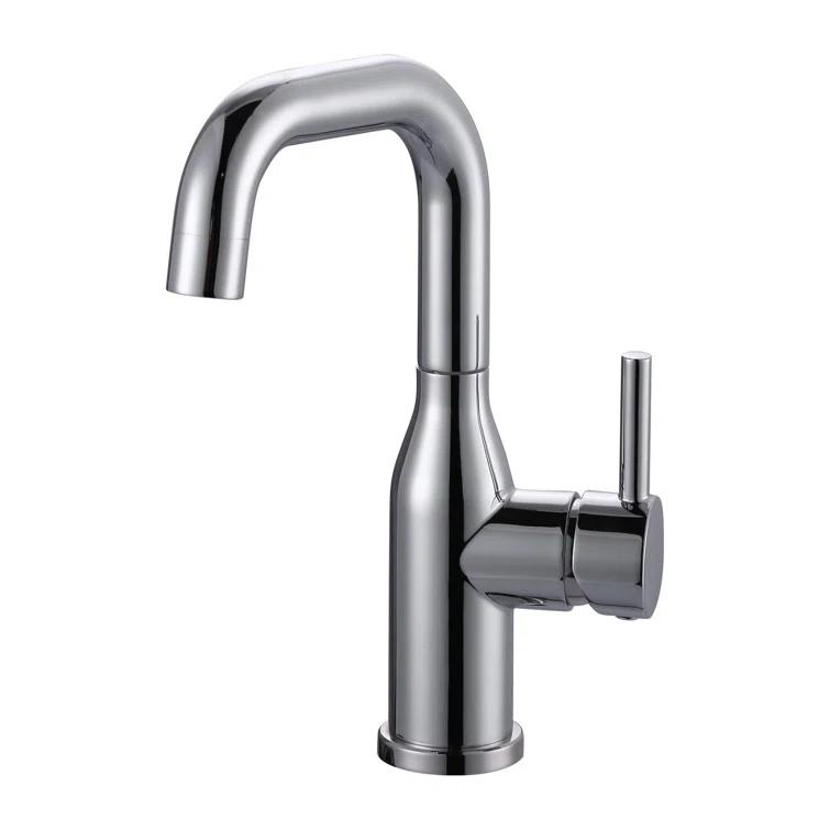 Aleasha Single Handle Deck Mounted Bar Faucet Inclued Supply Lines AL-4M04C